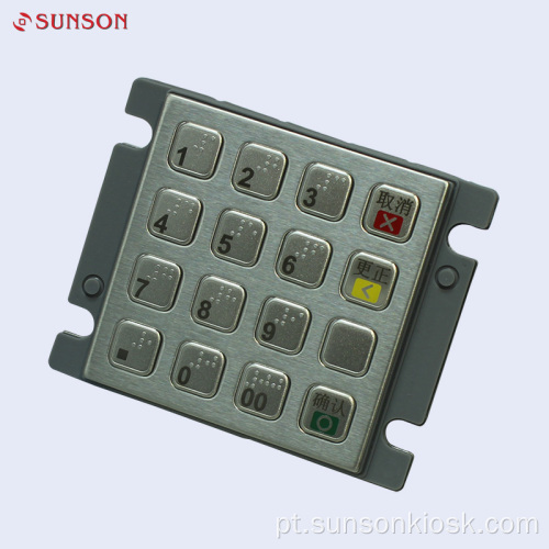 PIN pad de criptografia PCI para máquina de venda automática